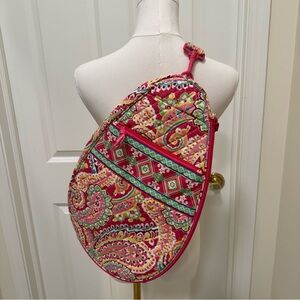 Vera Bradley Tennis Racket Sling, Capri Melon, NWOT